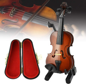 CODIRATO Miniature Violin with Bow Stand Support Worlds Smallest Violin Mini for