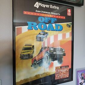 FRAMED Retro 1990 NES Super Off Road NES Video Game Wall Art