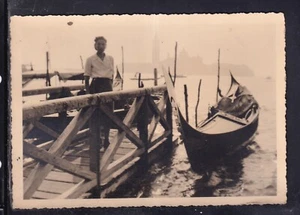 Fotokarte Venedig Riva degli Siavoni Frau Gondel 1951 KK548 - Bild 1 von 1