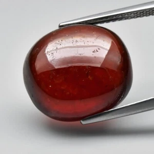 13.60ct 14.8x13mm Cushion Cab Natural Medium Orange Hessonite Garnet, Africa - Picture 1 of 4