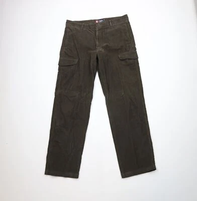 Pantalones cargo de pana de pierna ancha desgastados 36x34 Chaps Ralph Lauren de colección años 90 Foto 1 de 4