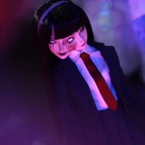 Bambola BJD due facce Mio set completo doppia emozione horror congiunta bambola anime - Foto 1 di 16