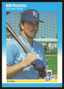 1987 Fleer Update Baseball Card Bill Pecota #U-97 Kansas City Royals - Picture 1 of 2