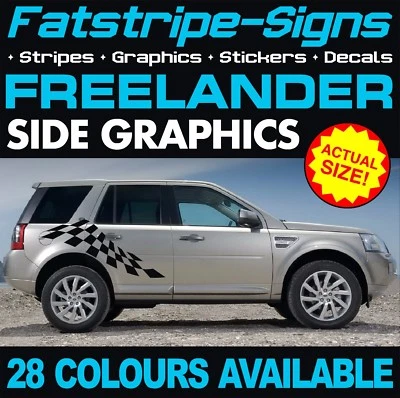 da montare LAND ROVER FREELANDER GRAFICA DECALCOMANIE ADESIVI STRISCE TD4 LR2 2.0 4x4 - Immagine 1 di 2