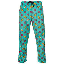 The Simpsons Homer and Donuts All Over Print Pajama Sleep Pants Blue