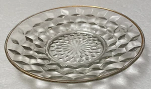 Jeannette Cube Bread & Butter Plate with Gold Trim - Bild 1 von 3