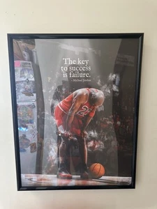 Michael Jordan Framed Canvas Painting (22x28x1 1/2) - Picture 1 of 2
