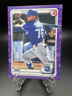 2020 Bowman Draft - Kyle Isbel #BD-182 Purple /250 (RC) - Image 1 of 2