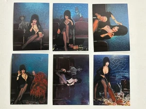 Elvira Mistress of the Dark Spookshow Chromium Chase Set C1 - C6 1996 Comic NM - Picture 1 of 2