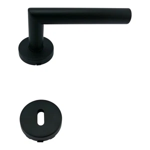 Maniglie per porta maniglie per porta maniglie per porta Thea II ATP acciaio inox nero - Foto 1 di 5