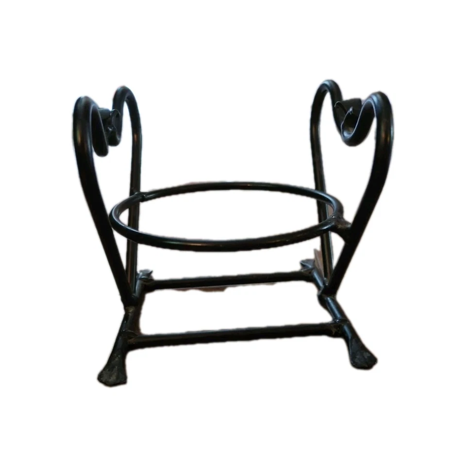 Candelabro mediano de hierro forjado vintage corazón negro tarro 5 pulgadas Foto 1 de 4