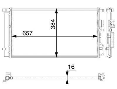 MAHLE Premium Line Aircon Condenser AC63000P for KIA SPORTAGE etc - Image 1 of 4