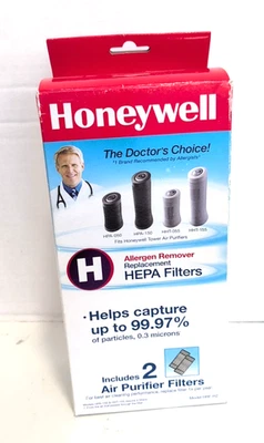 Honeywell HRF-H2 Removedor de Alérgenos Repuesto H Filtros HEPA 2 Filtros Sellados Foto 1 de 4