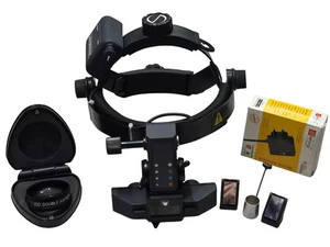 Wireless Indirect Ophthalmoscope LED Rechargeable Headset with 20D Lens ***** - Picture 1 of 8