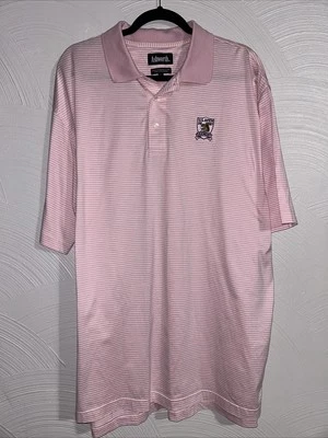Camisa polo Oakmont U.S. Open Ashworth 2007 para hombre XL rosa a rayas de golf Foto 1 de 4