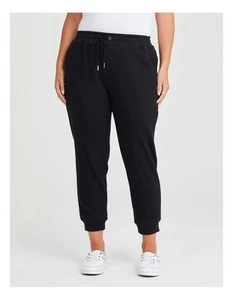 Taking Shape Taper Leg Trackpant In Black Brand New With Tags Size 20 - Picture 1 of 3