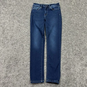 Flying Monkey Jeans Womens 28 Blue Skinny Stretch Dark Wash Denim Preppy City - Picture 1 of 7