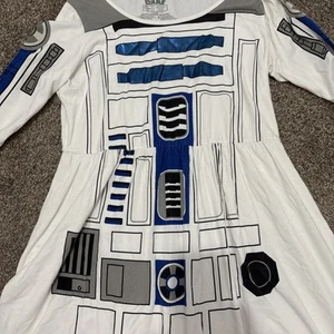 abito donna Star Wars R2D2 bianco manica lunga 2X - Foto 1 di 7