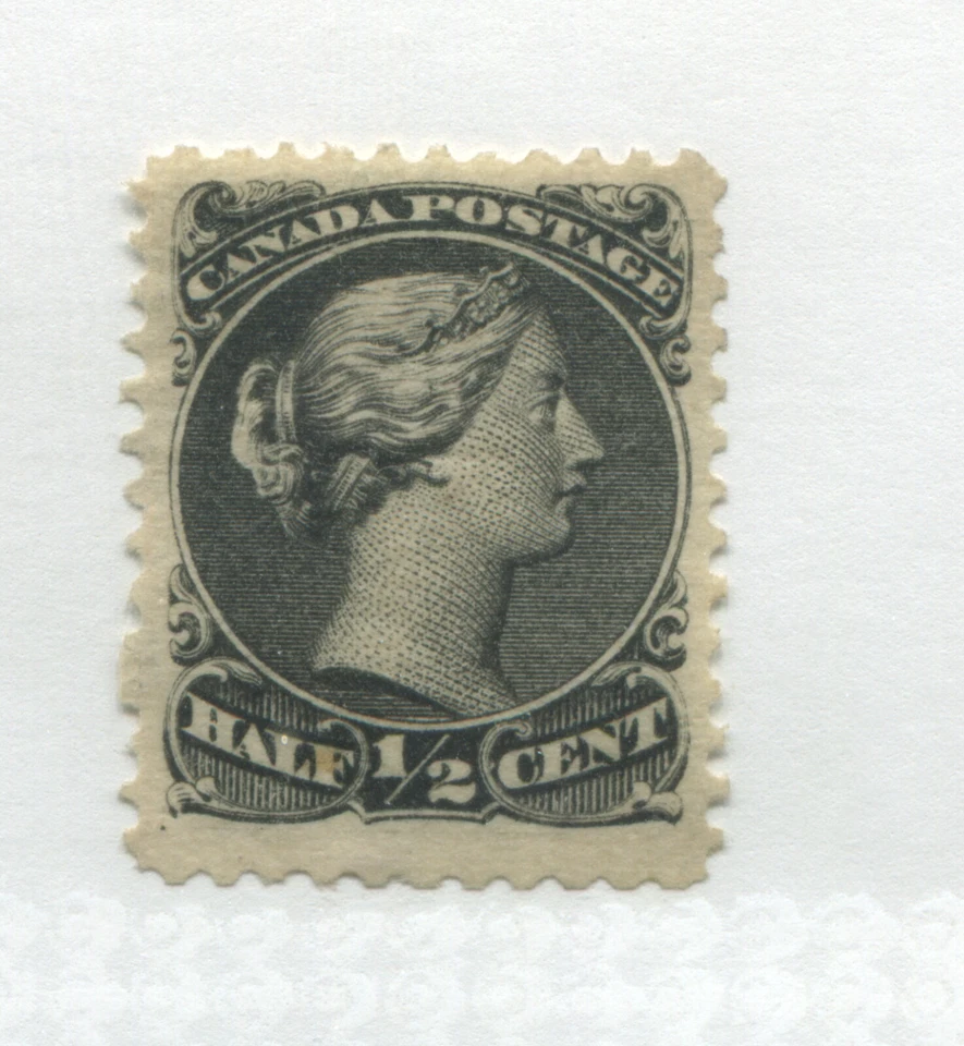 Canada 1868 1/2 cent Large Queen mint no gum - Image 1 of 1