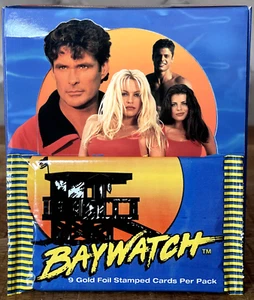 1995 SPORTS TIME BAYWATCH (1st Edition) PACK 9 Cards PAM ANDERSON HASSELHOFF RC? - Bild 1 von 24