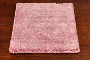 Handmade Home Décor Wool Rug Hand Woven Table Mat Rusty Pink Kitchen Placemat - Picture 1 of 10
