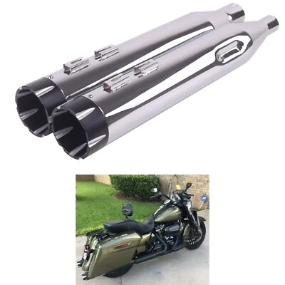 SHARKROAD 4.5" Slip On Mufflers For Harley Touring Exhaust 2017-UP Street Glide - Image 1 of 4
