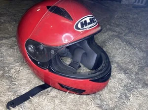 Casco HJC rojo CL-15 rojo con respiraderos de aire negros grandes - Imagen 1 de 11