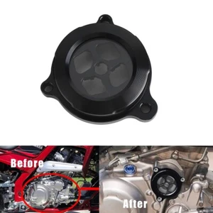 Black Engine Oil Filter Clear Cover for Yamaha Raptor 700 2006-2022 700R 2009-22 - Picture 1 of 9