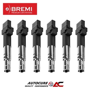 FOR VOLKSWAGEN VW GOLF R32 MK4 A4 3.2 PETROL BREMI SPARK PLUG IGNITION COIL x6 - Picture 1 of 1