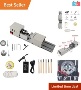 Compact 96W Mini Wood Lathe with Adjustable Speed - Perfect for Creative DIY - Picture 1 of 10