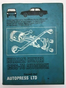 Hillman Hunter & GT & Sceptre 1966-1970 Autobook By Autopress Manual Used M18 - Picture 1 of 6