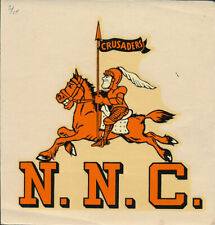 Northwest Nazarene College Original 40's Crusaders Decal NNC Idaho Holiness RARE