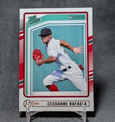 Ceddanne Rafaela Rated Prospect Rookie 2024 Donruss Card #128 Boston Red Sox - Image 1 of 2