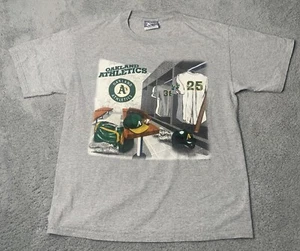 Vintage 96’ Lee Sport Oakland Athletics A’s T Shirt Nutmeg MLB Locker Room Sz L - Picture 1 of 10