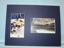 NHL Hockey Hall of Famer - Leo Boivin of the Boston Bruins & his autograph