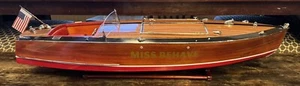 Beautiful Large Chris Craft Miss Behave Race Boat Savy Wooden Model 32" - NEW!!! - Picture 1 of 14