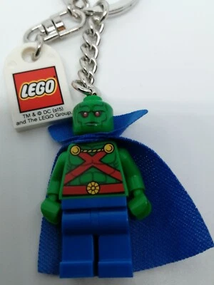 LEGO DC SUPERHEROES MARTIAN MANHUNTER MINIFIGURE KEYRING KEYCHAIN 853456 - Image 1 of 2