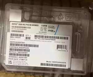 Intel DC P4510 Series 2TB SSD 2.5" PCIe NVME State Solid Drive SSDPE2KX020T8 - Picture 1 of 2