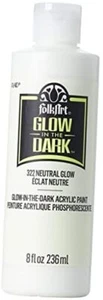 glow in the dark Acrylic paint, 8 oz 8 Fl Oz Neutral Paint - Picture 1 of 8