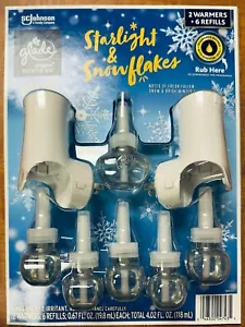 Glade Plugins Starlight and Snowflakes, 6 Refills + 2 Warmers, winter edition - Picture 1 of 2