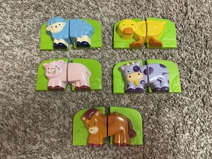 Leap Frog Fridge Farm Magnetic Animal Set Toy Complete Cow Pig Duck Horse Sheep - Picture 1 of 1