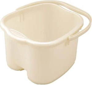 3 Pack Inomata White Foot Detox Massage Spa Plastic Bucket Made In Japan 1829x3 - Picture 1 of 5