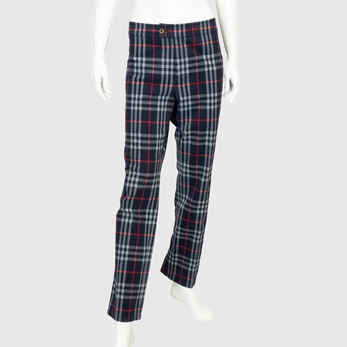 Pantalone BURBERRY check monogram nero donna vintage anni 00