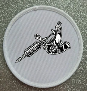 3 Zoll Tattoo Nadel Tattoo Kunst Stil Bügeleisen/Nähen Patch Abzeichen  - Bild 1 von 1