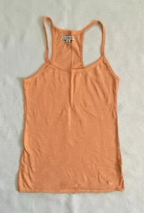 American Eagle Outfitters Solid Peach Spaghetti Strap T-Back Tank Top: XS/TP - Picture 1 of 4