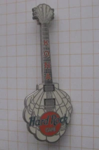 HARD ROCK CAFE KONA HAWAII WHITE SHELL GUITAR ............. HRC Pin (712) - Picture 1 of 1