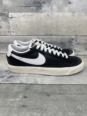MEN'S NIKE BLAZER LOW 77 VINTAGE BLACK WHITE SNEAKERS DA6364-001 SIZE 7 B-grade - Image 1 of 4