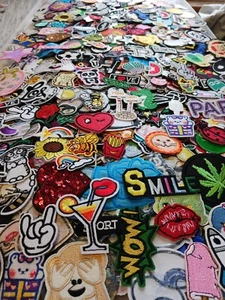 10/25/50/75/100/150/200/500/1000 Random Picked Iron On Patches Surprise Grab Bag - Picture 1 of 12