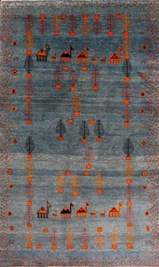 Gabbeh Teppich Rug Carpet Tapis Tapijt Tappeto Alfombra Orient Perser Zollanvari - Picture 1 of 1