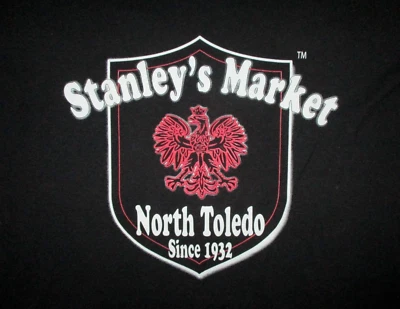 STANLEY'S MARKET T SHIRT North Toledo Ohio Grocery Store Polish Food Kielbasa XL - Image 1 of 2